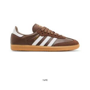Adidas Samba OG Women’s “Earth Strata” Brown Gum Sneakers Size 8 – Like New